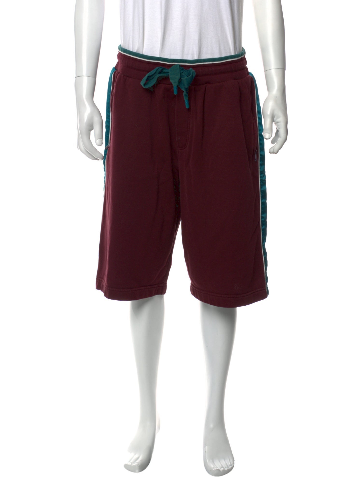 Dolce & Gabbana Colorblock Pattern Jogger Shorts