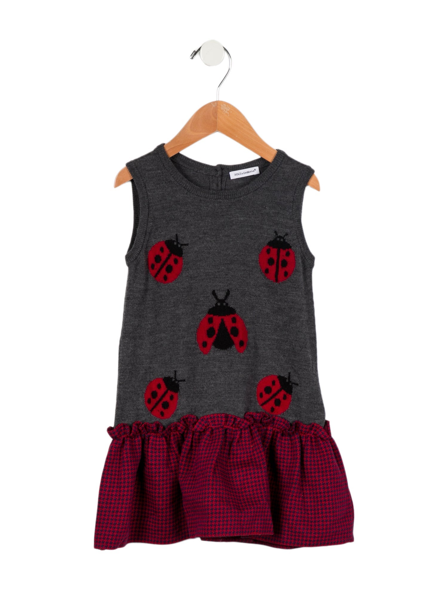 Dolce & Gabbana Toddler Girls' Ladybug Print Sleeveless Dress