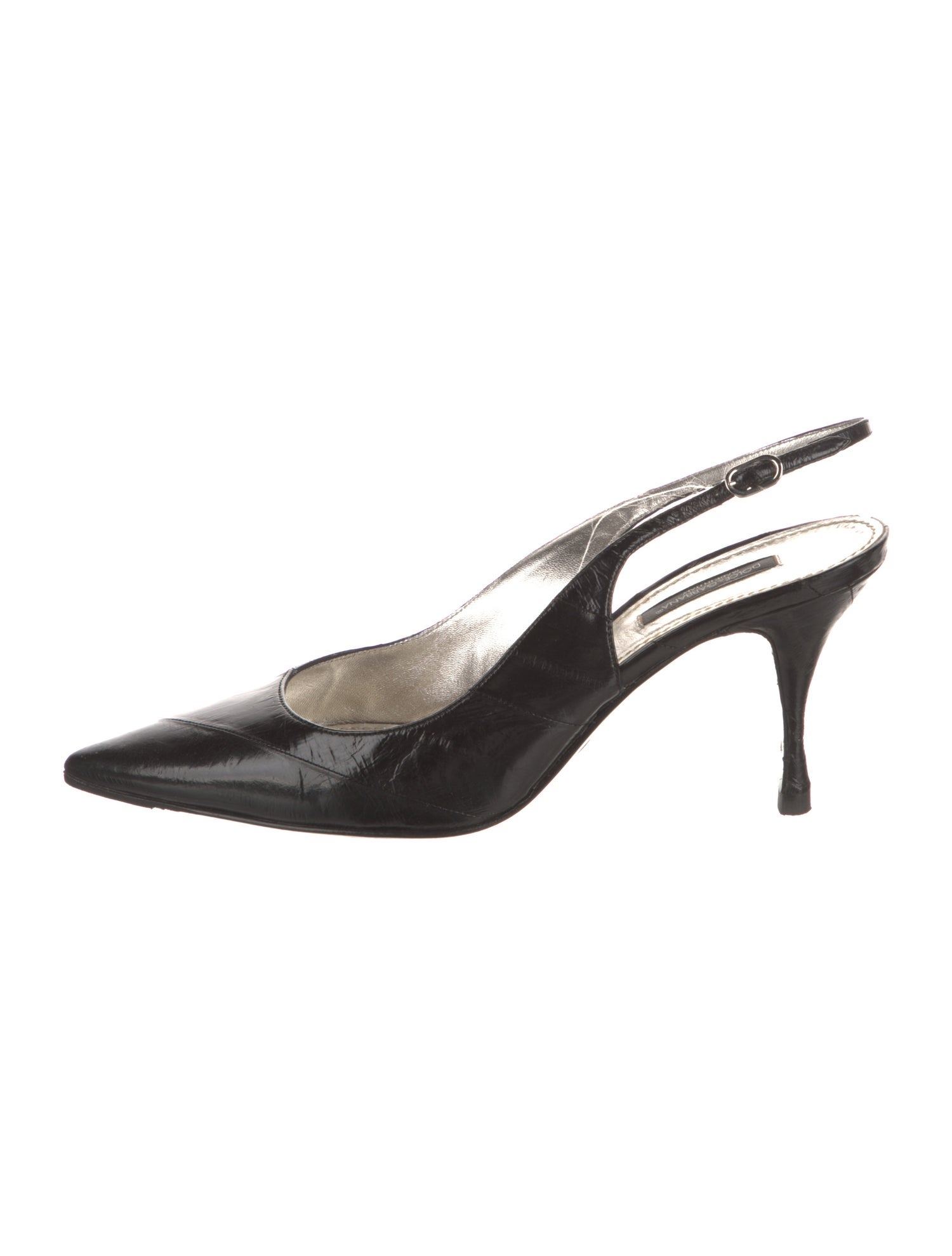 Dolce & Gabbana Leather Slingback Pumps