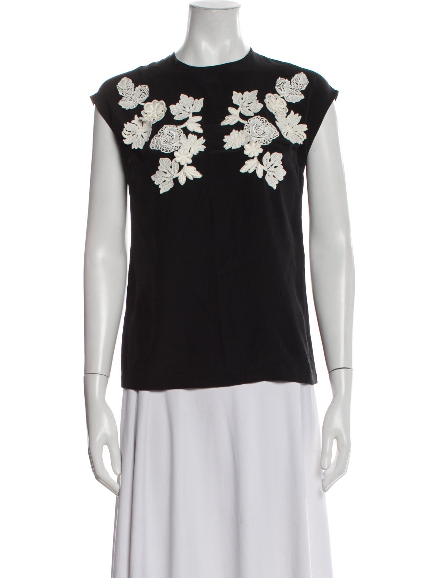 Dolce & Gabbana Silk Crew Neck Top