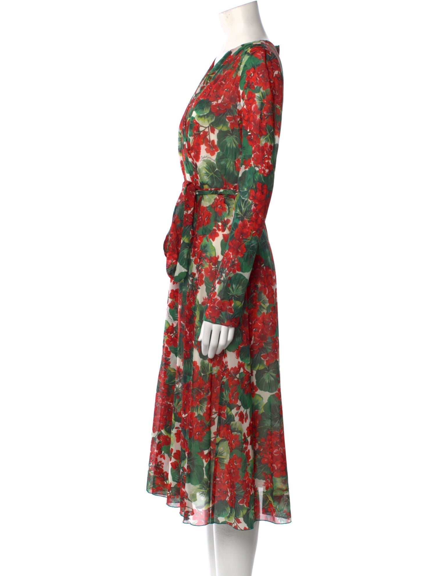 Dolce & Gabbana Silk Midi Length Dress
