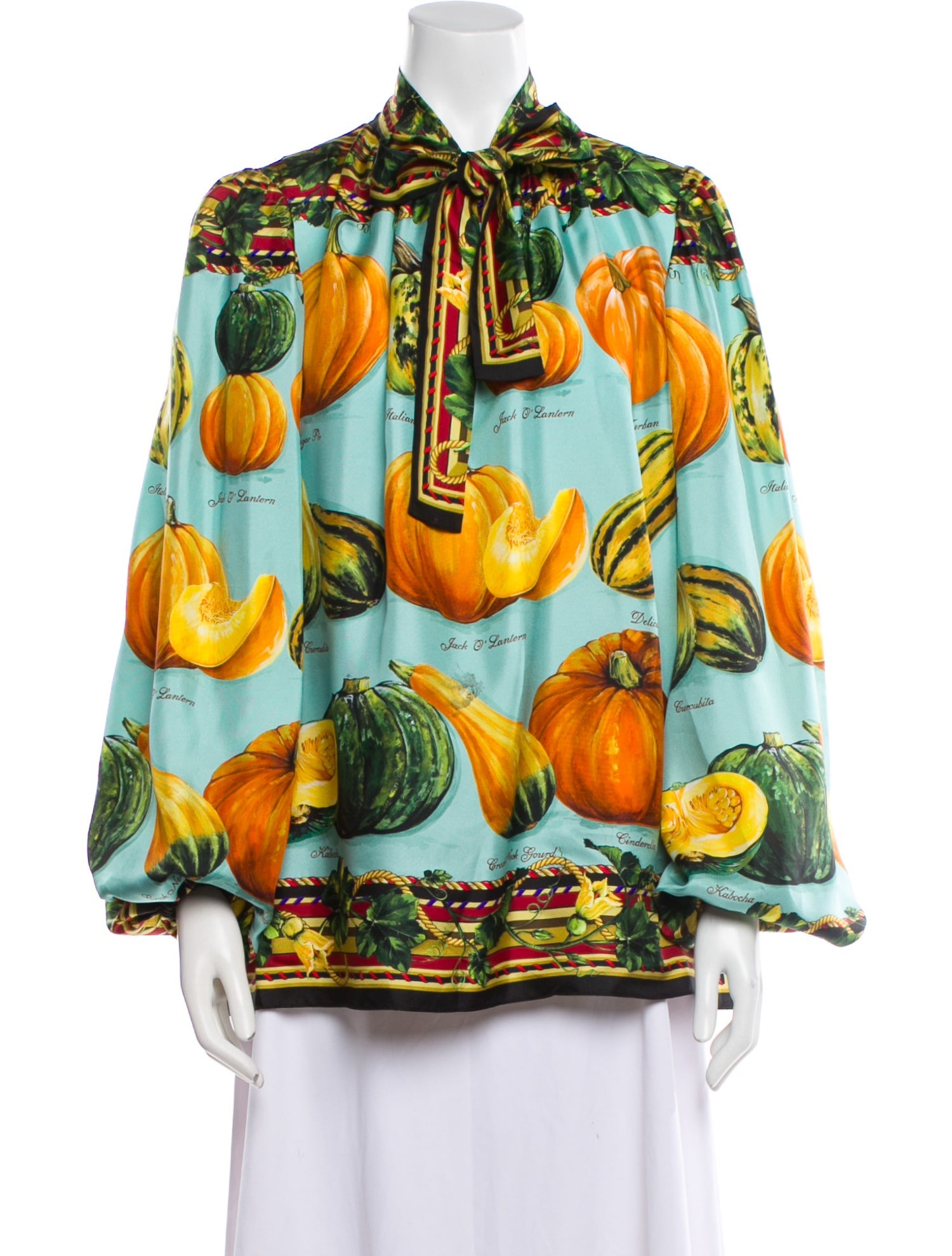 Dolce & Gabbana Silk Printed Blouse