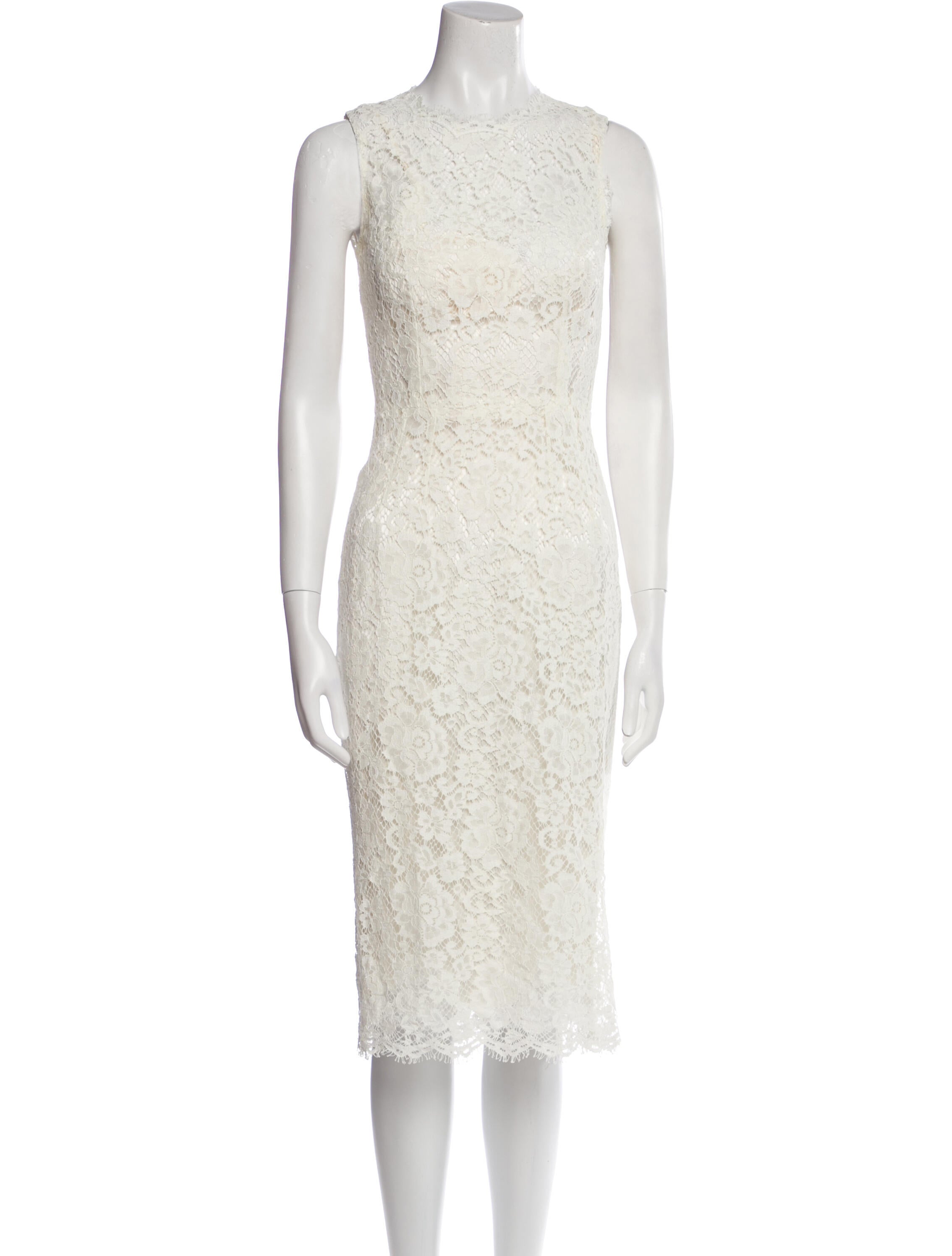 Dolce & Gabbana Silk Midi Length Dress