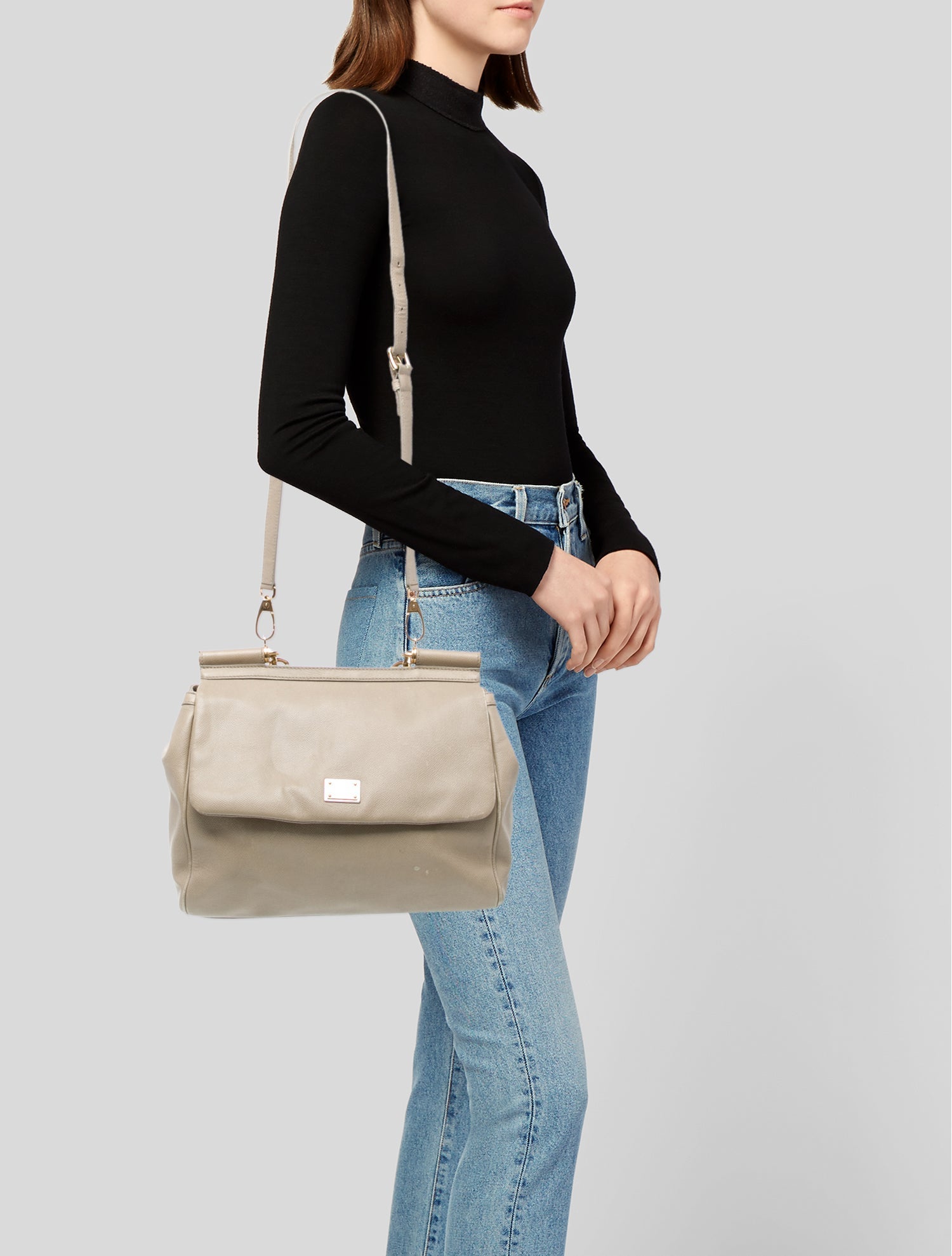 Dolce & Gabbana Leather Top Handle Bag