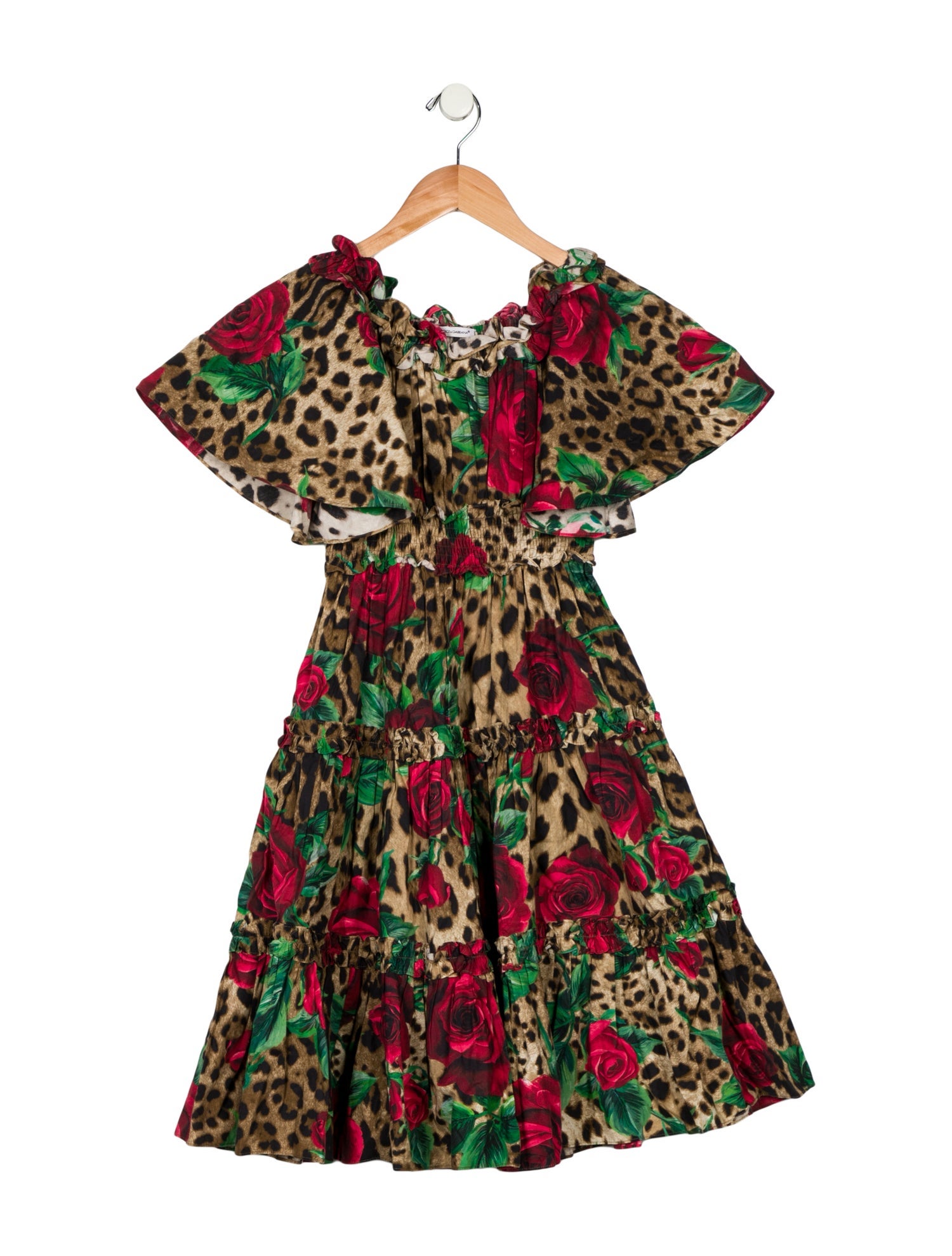 Dolce & Gabbana Dolce & Gabbana girls printed short sleeve dress