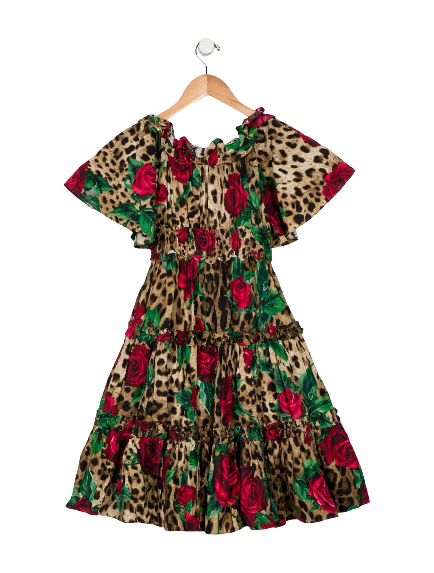 Dolce & Gabbana Dolce & Gabbana girls printed short sleeve dress