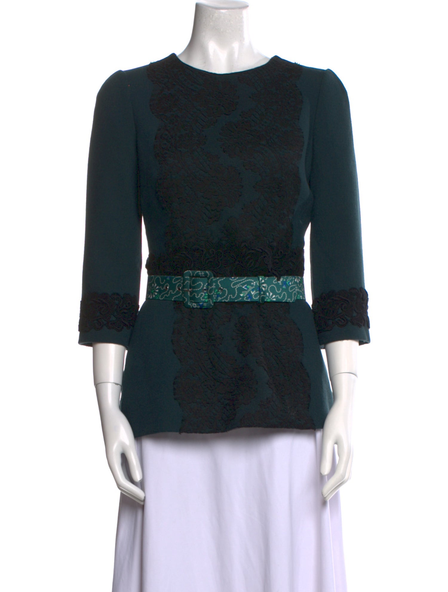 Dolce & Gabbana Virgin Wool Printed Top