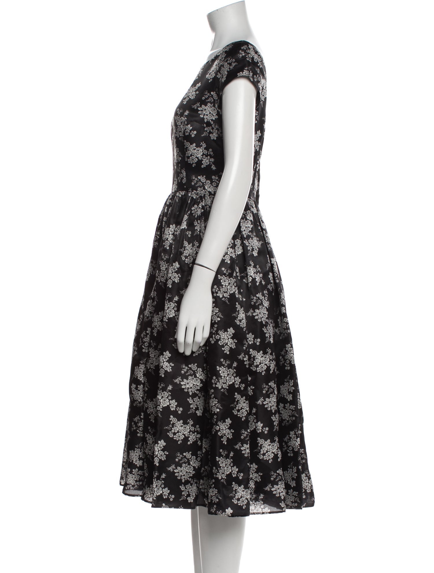Dolce & Gabbana Silk Midi Length Dress w/ Tags