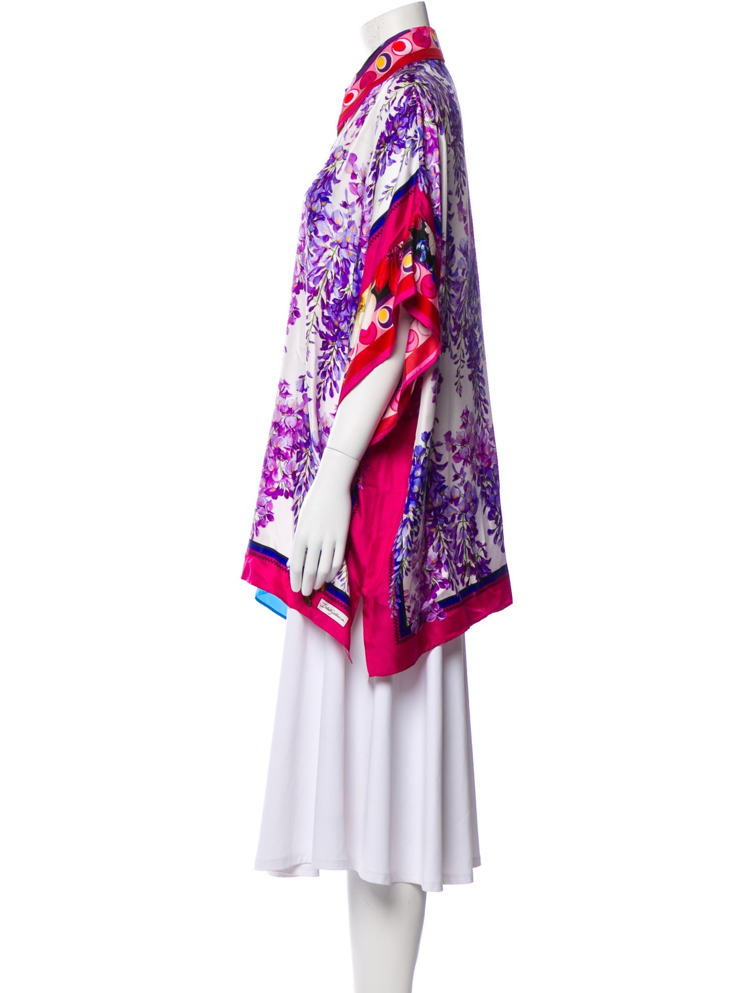 Dolce & Gabbana Silk Floral Print Tunic