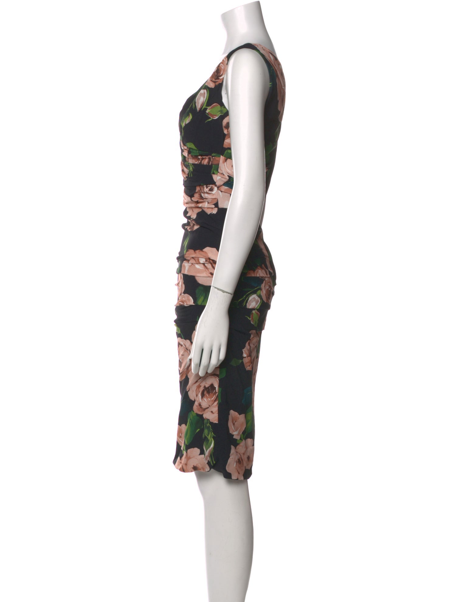 Dolce & Gabbana Floral Print Knee-Length Dress