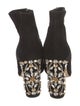 Dolce & Gabbana Suede Crystal Embellishments Boots