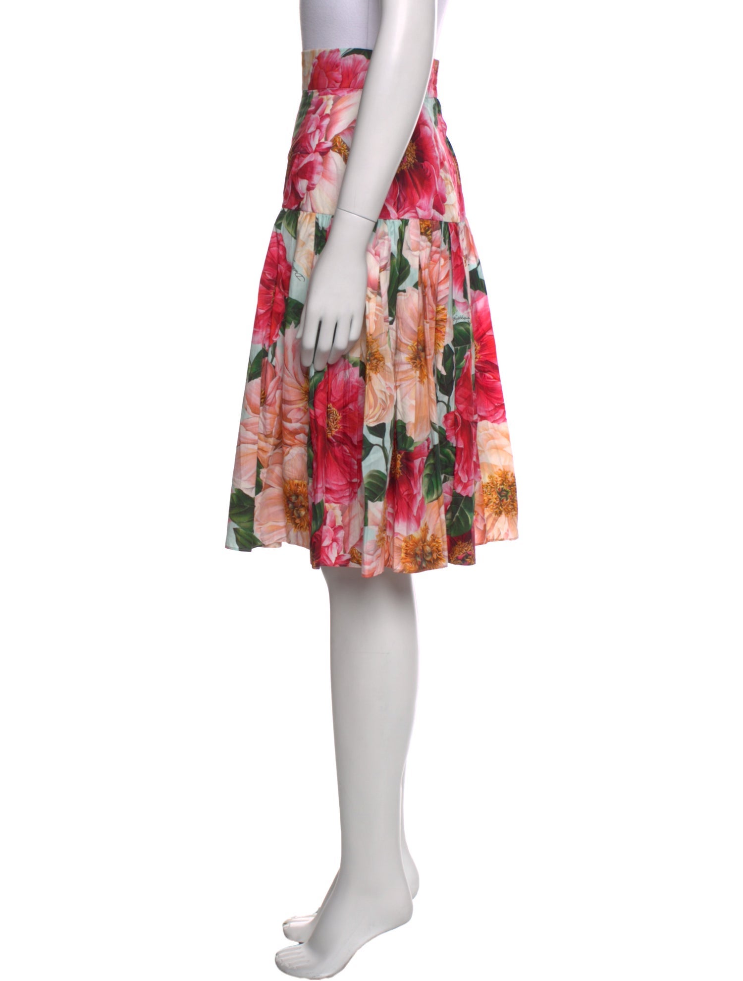 Dolce & Gabbana Floral Print Knee-Length Skirt