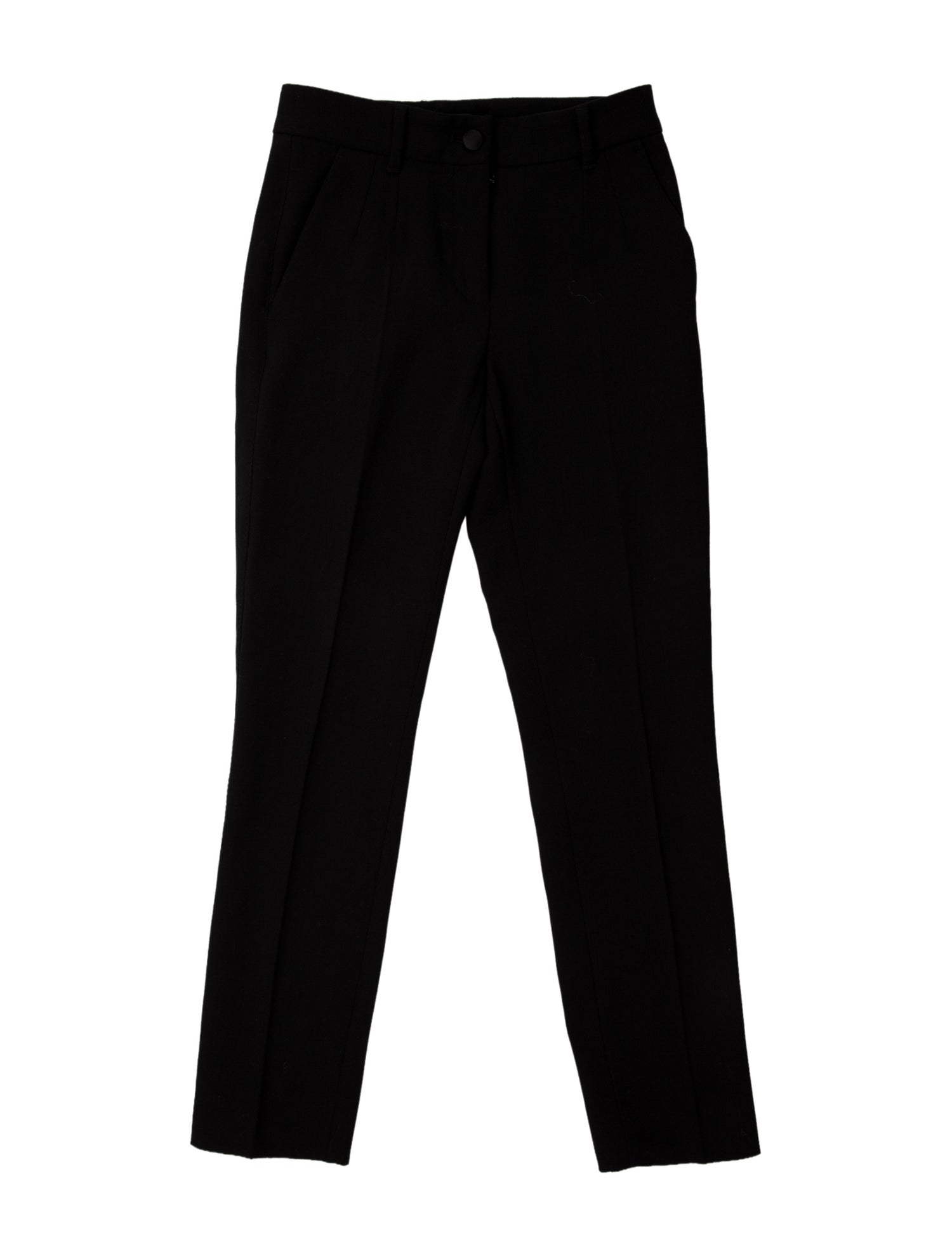 Dolce & Gabbana Virgin Wool Straight Leg Pants