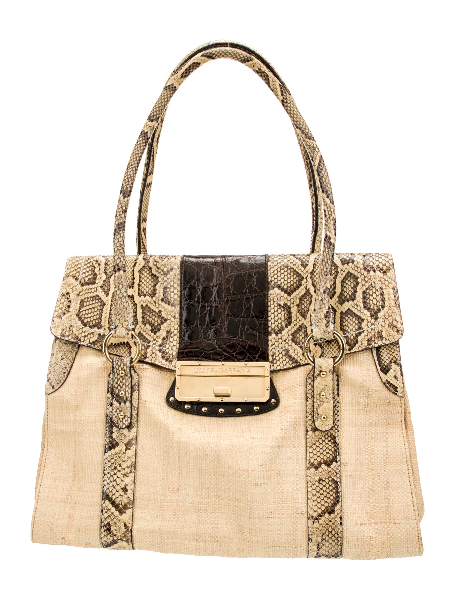 Dolce & Gabbana Raffia Shoulder Bag