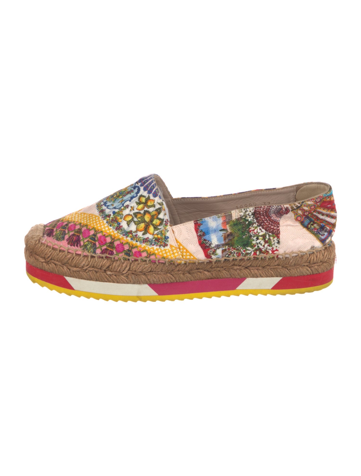 Dolce & Gabbana Floral Print Espadrilles