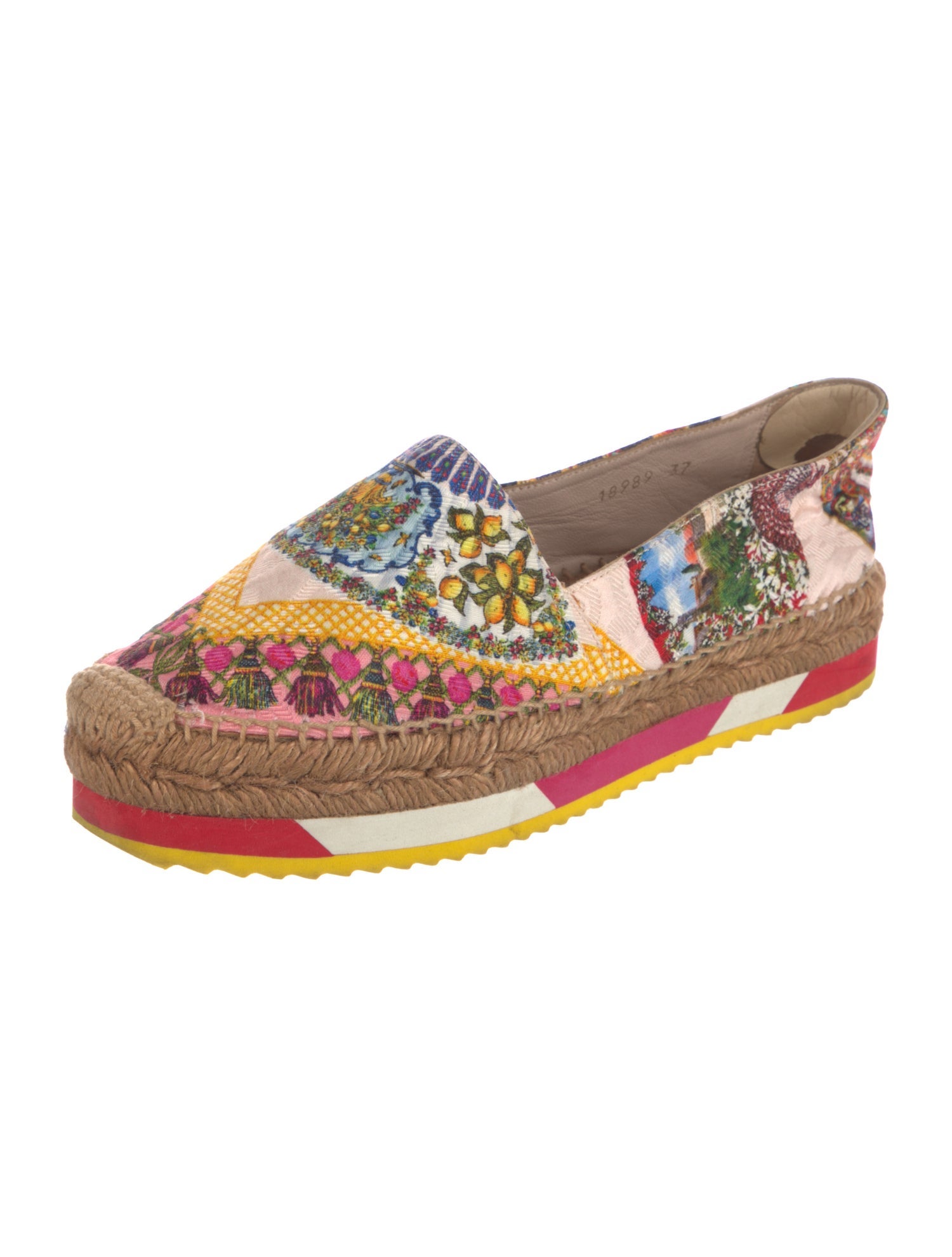Dolce & Gabbana Floral Print Espadrilles