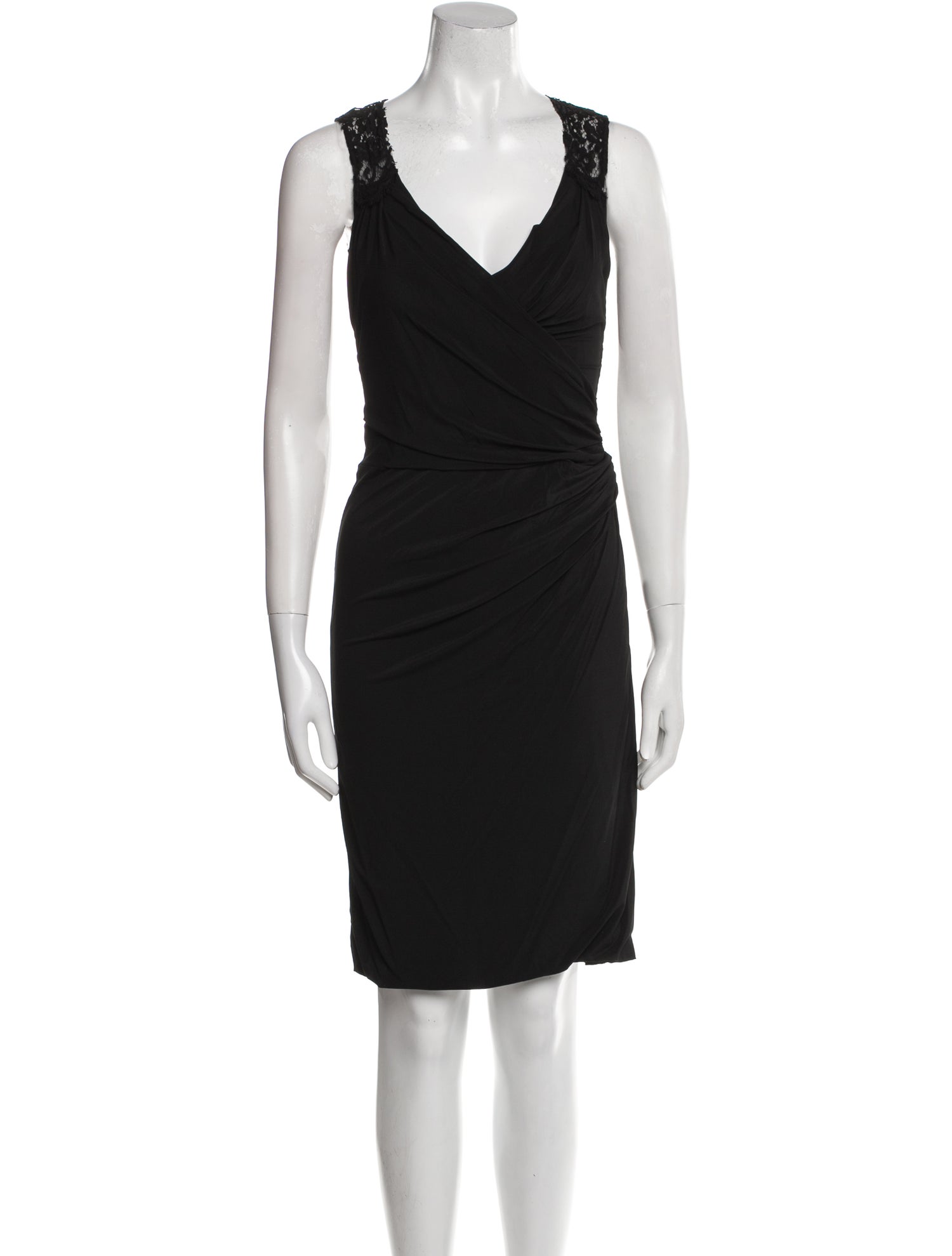 Dolce & Gabbana V-Neck Knee-Length Dress