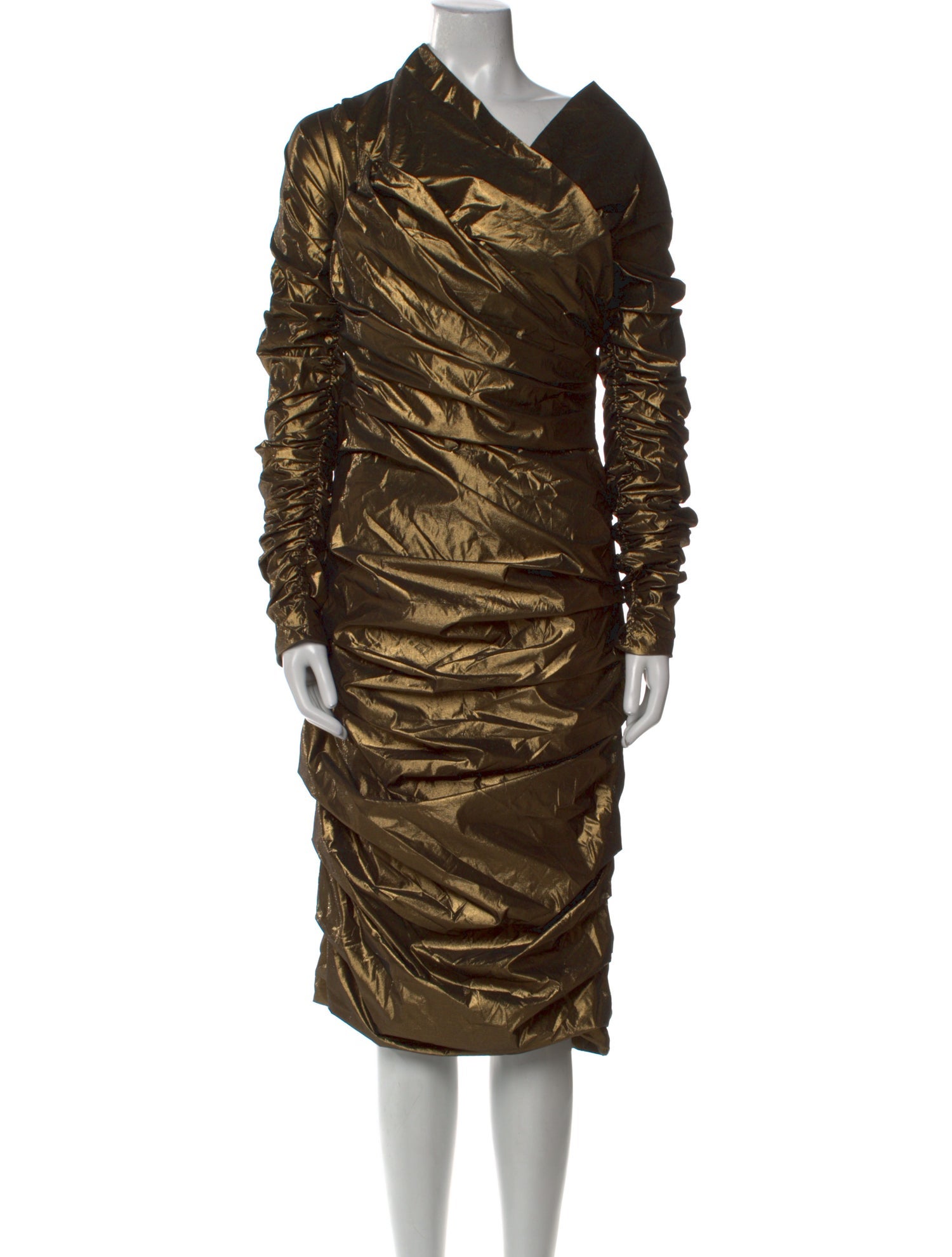 Dolce & Gabbana Cowl Neck Midi Length Dress w/ Tags