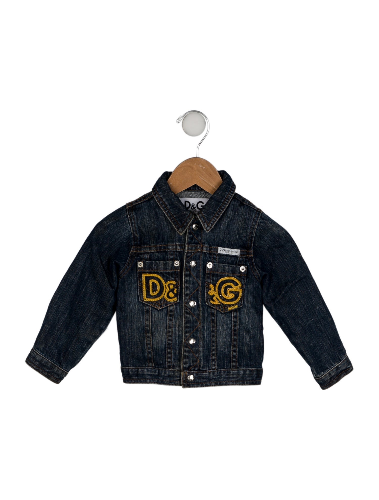 Dolce & Gabbana Girls' Embroidered Denim Jacket