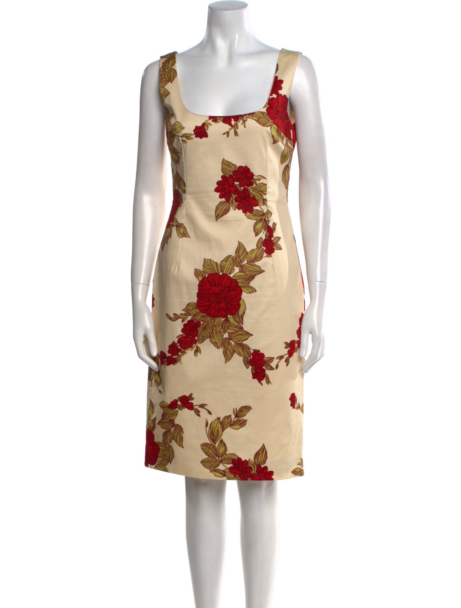 Dolce & Gabbana Floral Print Knee-Length Dress