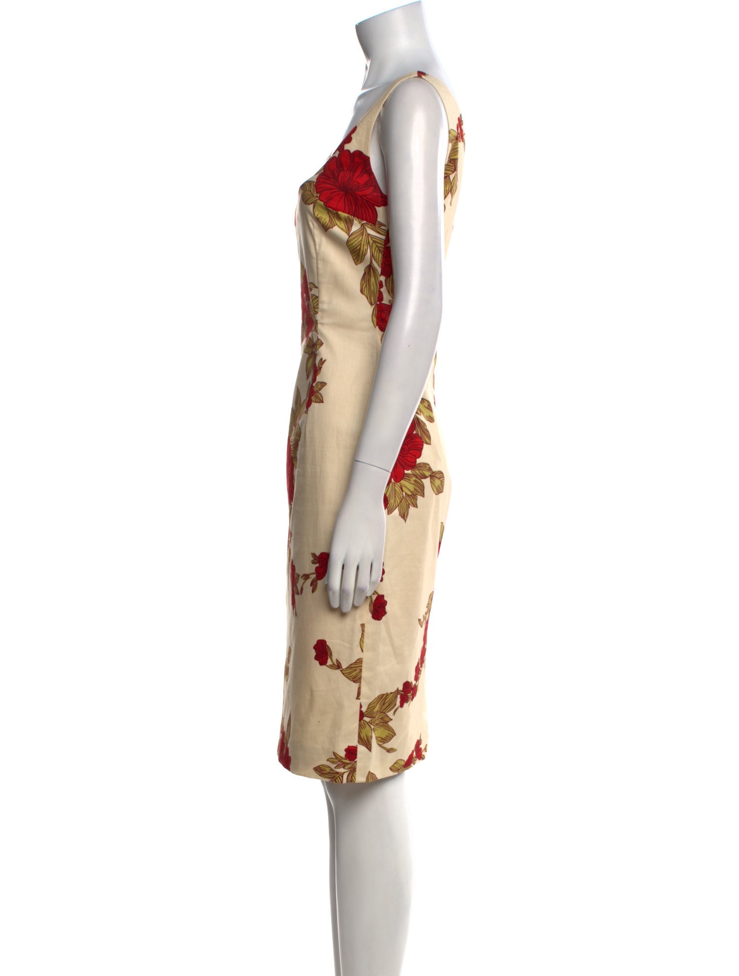 Dolce & Gabbana Floral Print Knee-Length Dress
