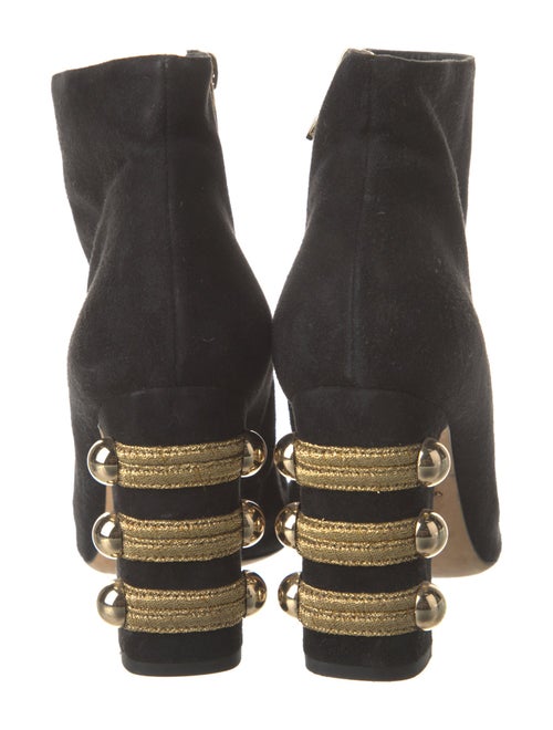 Dolce & Gabbana Suede Crystal Embellishments Boots