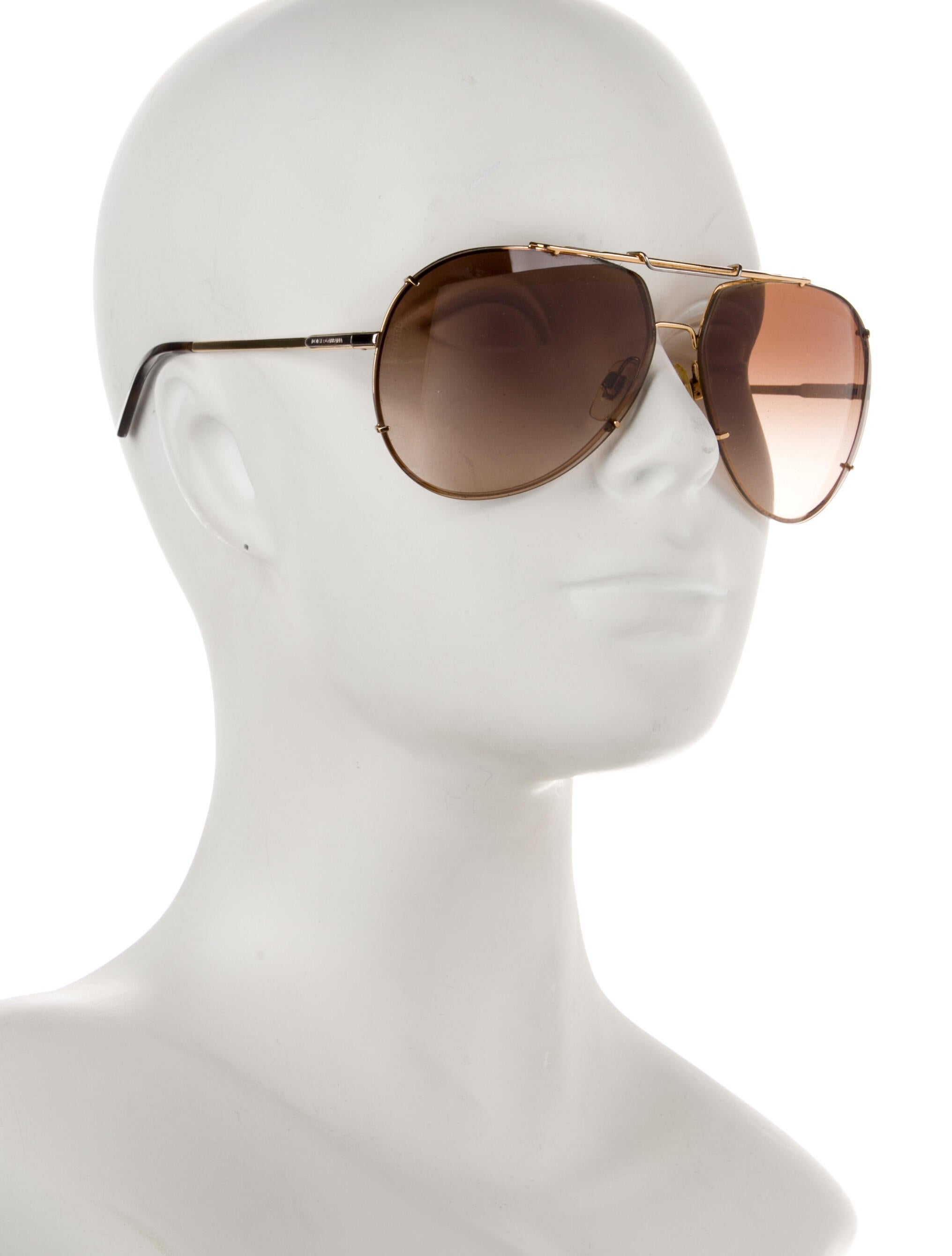 Dolce & Gabbana Aviator Gradient Sunglasses