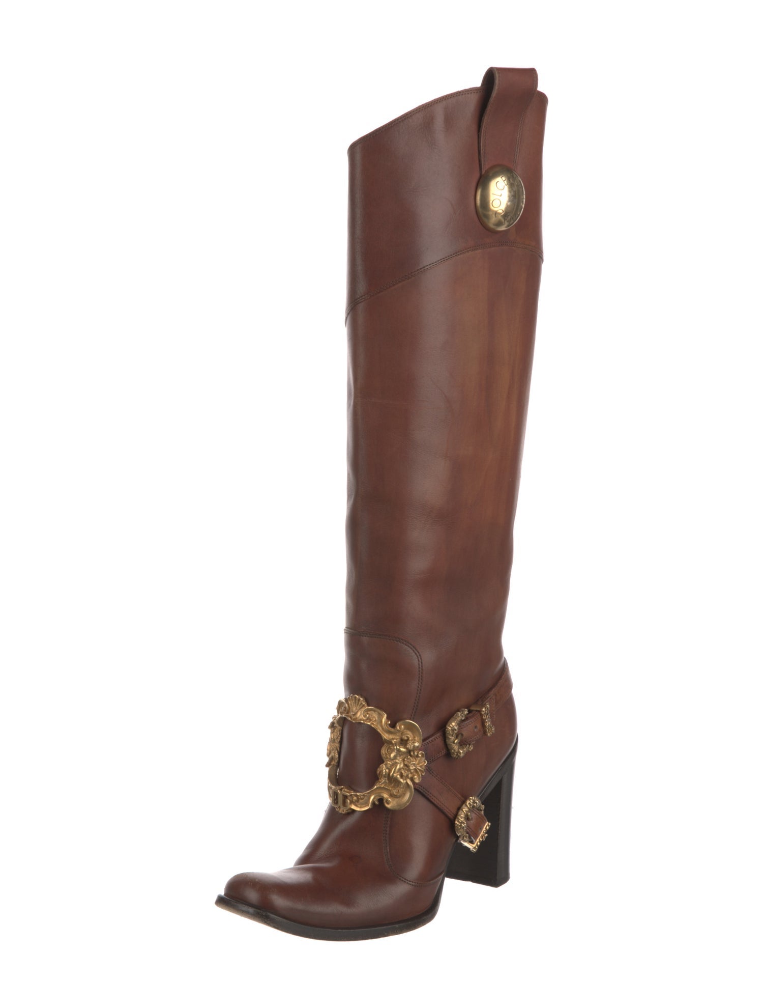 Dolce & Gabbana Leather Riding Boots