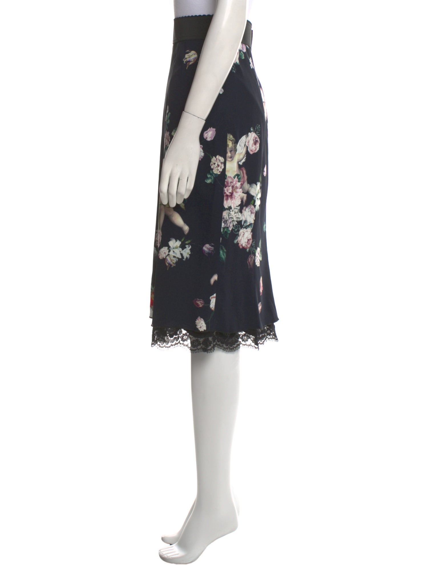 Dolce & Gabbana Floral Print Knee-Length Skirt