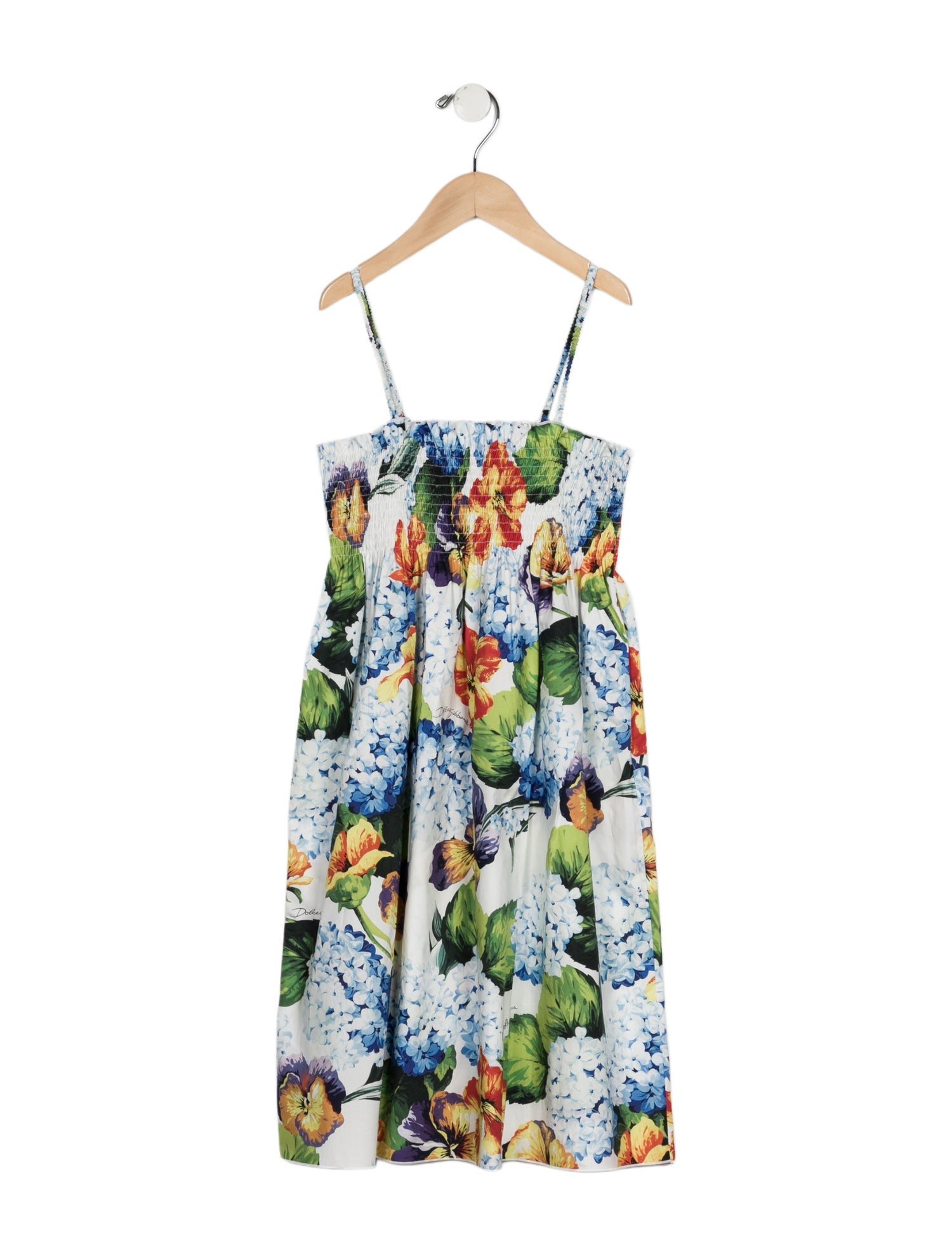 Dolce & Gabbana kid girls' blue multicolored dress