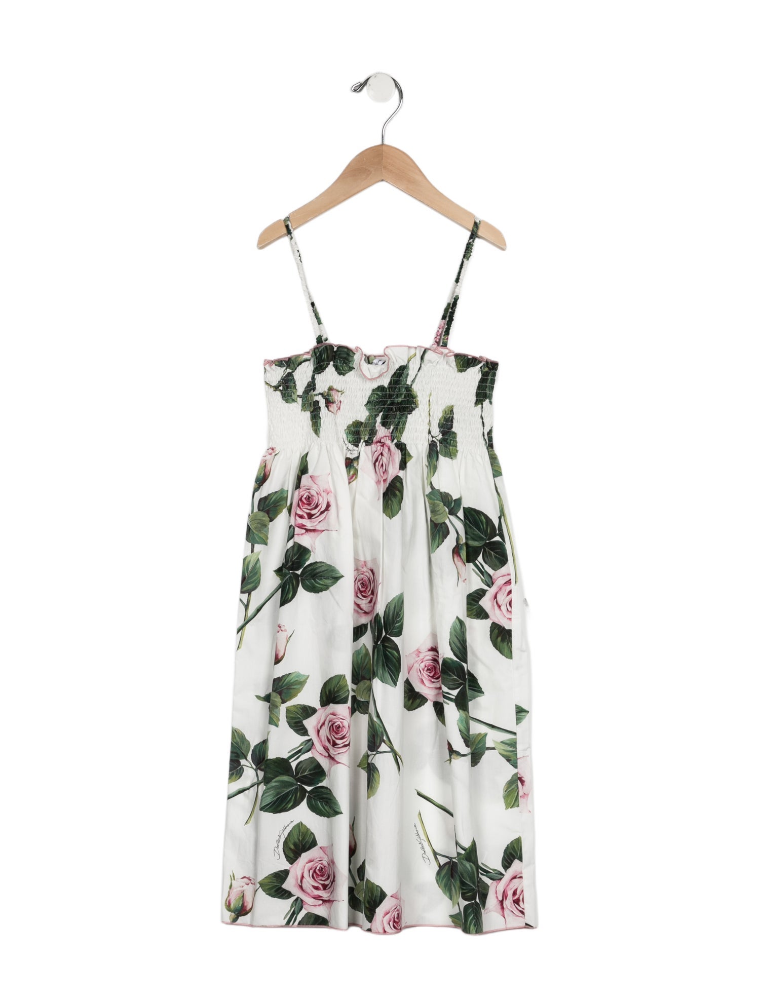 Dolce & Gabbana kid girls' white multicolored dress