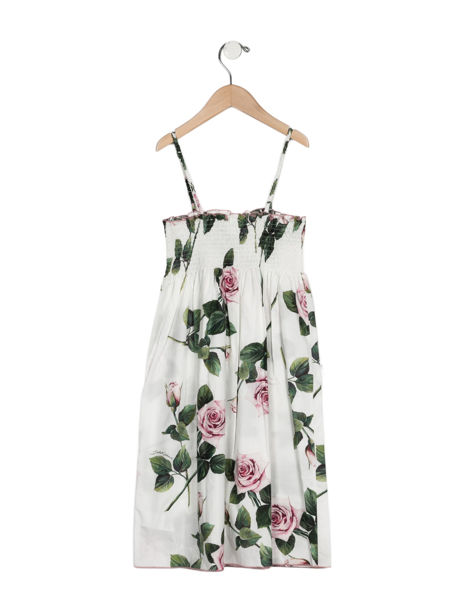 Dolce & Gabbana kid girls' white multicolored dress