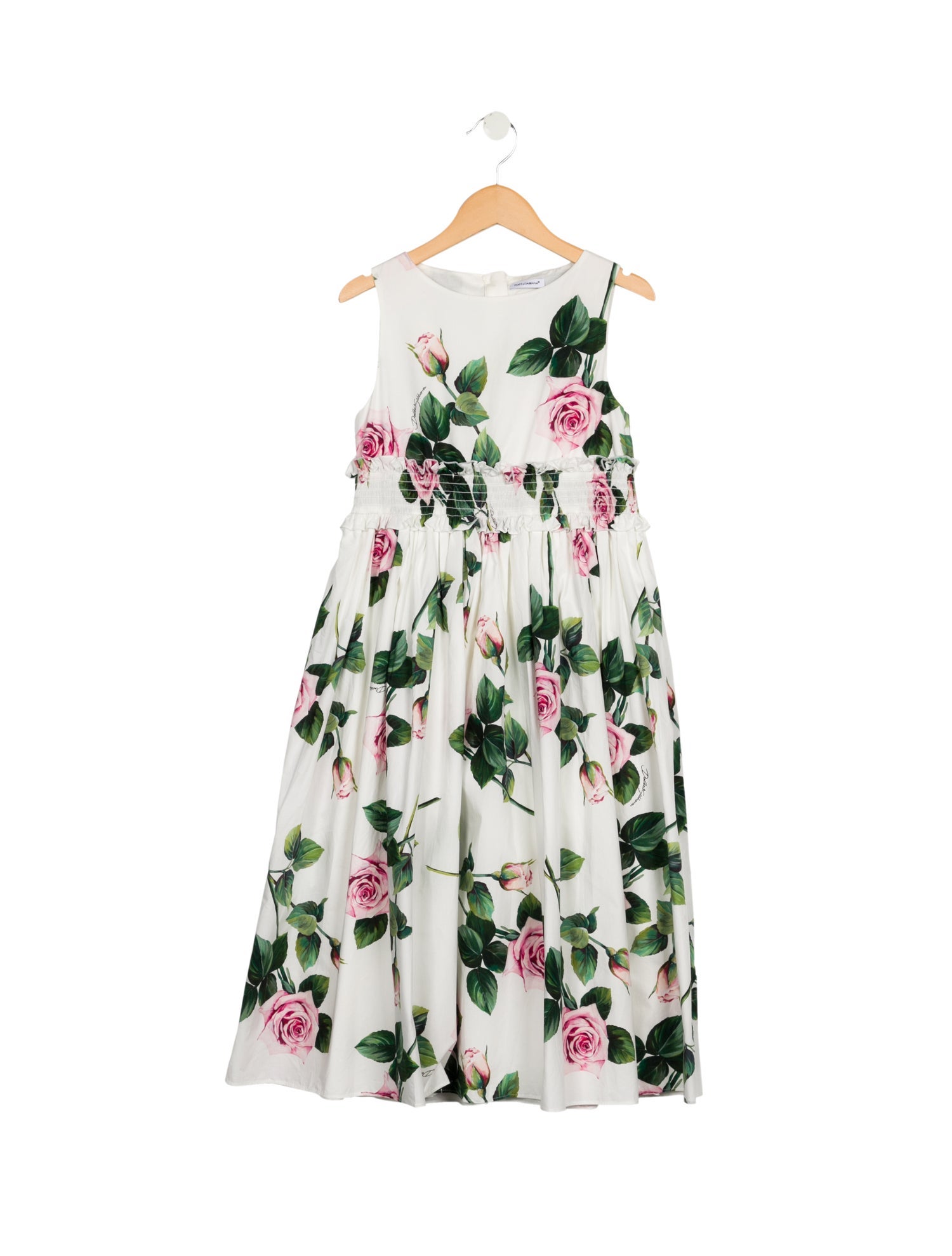 Dolce & Gabbana kid girls' white multicolored dress