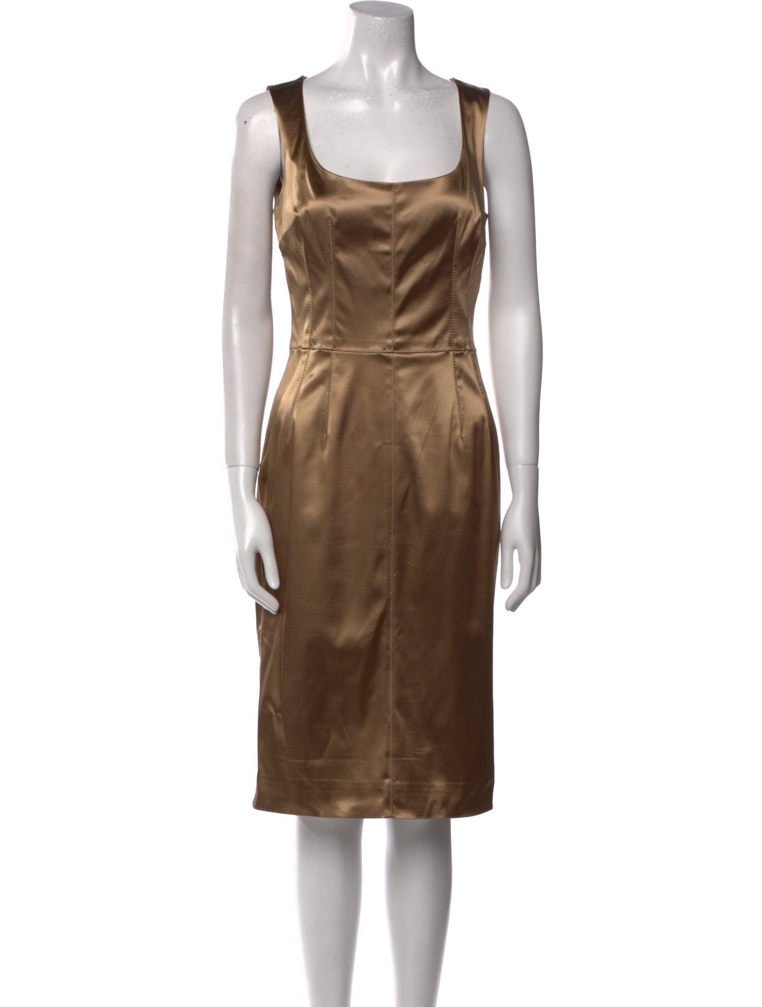 Dolce & Gabbana Square Neckline Knee-Length Dress