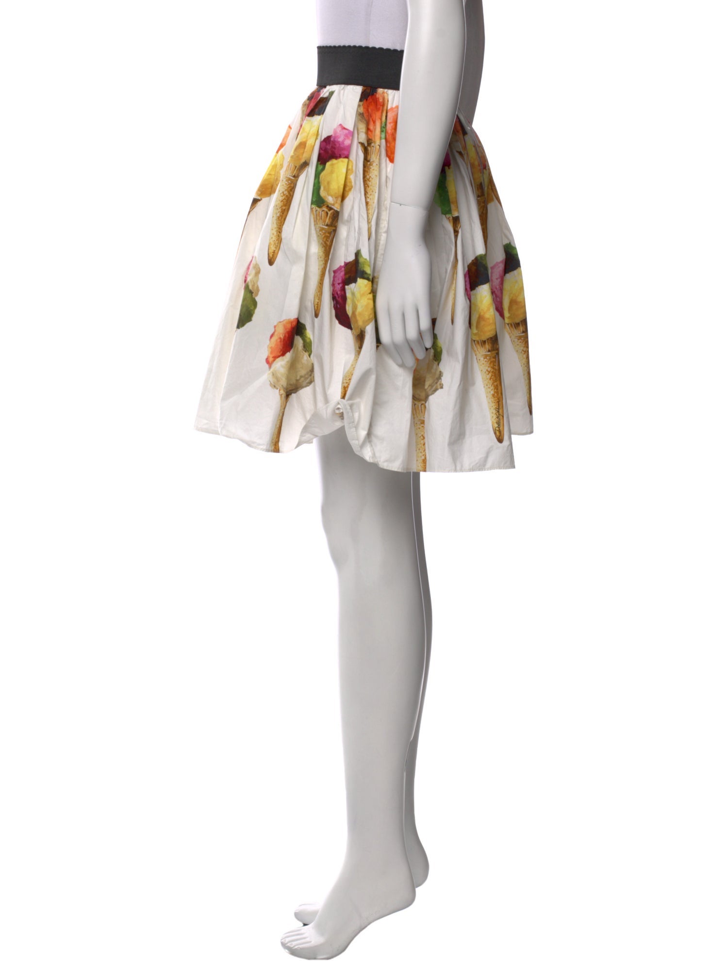 Dolce & Gabbana Floral Print Knee-Length Skirt