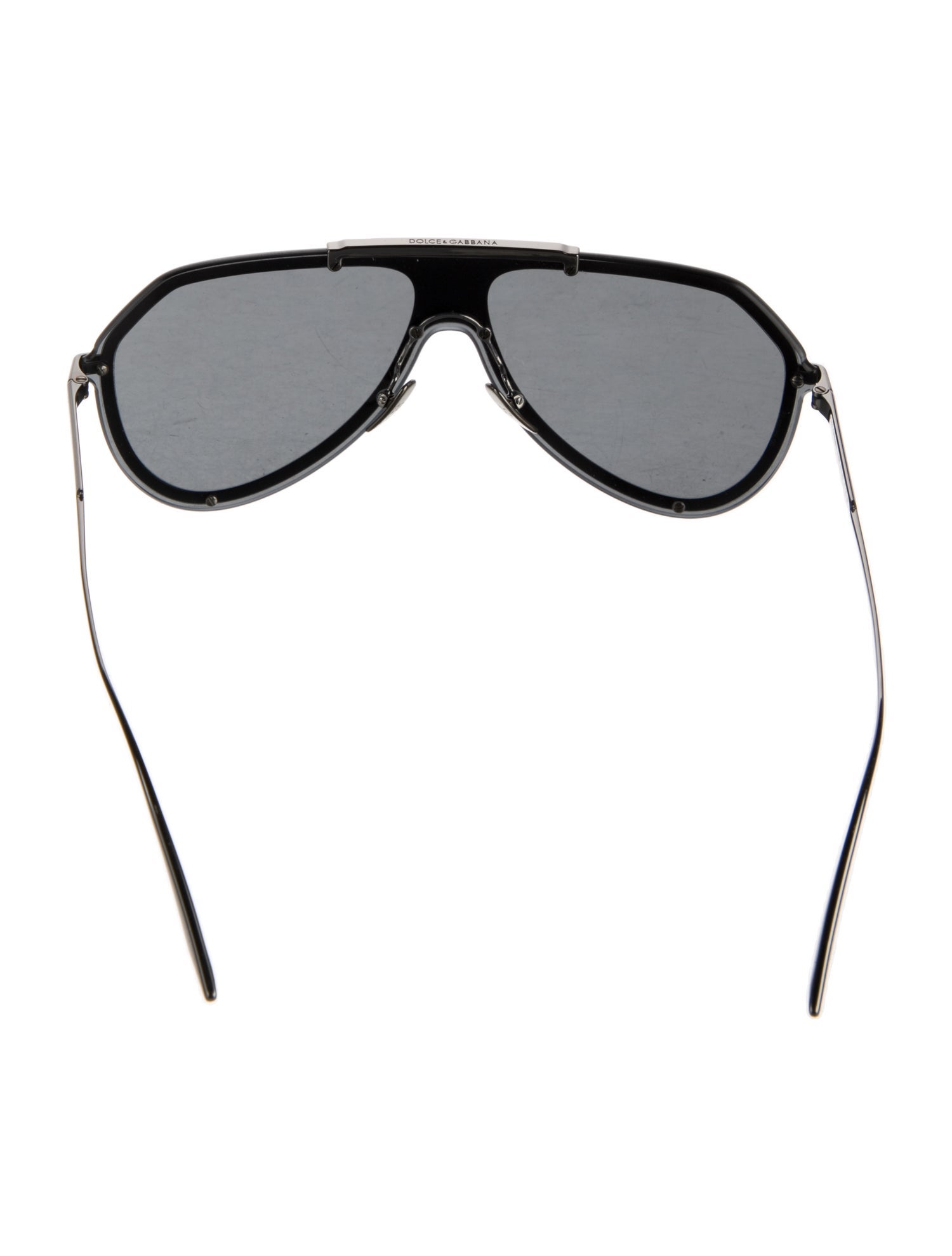 Dolce & Gabbana Shield Mirrored Sunglasses