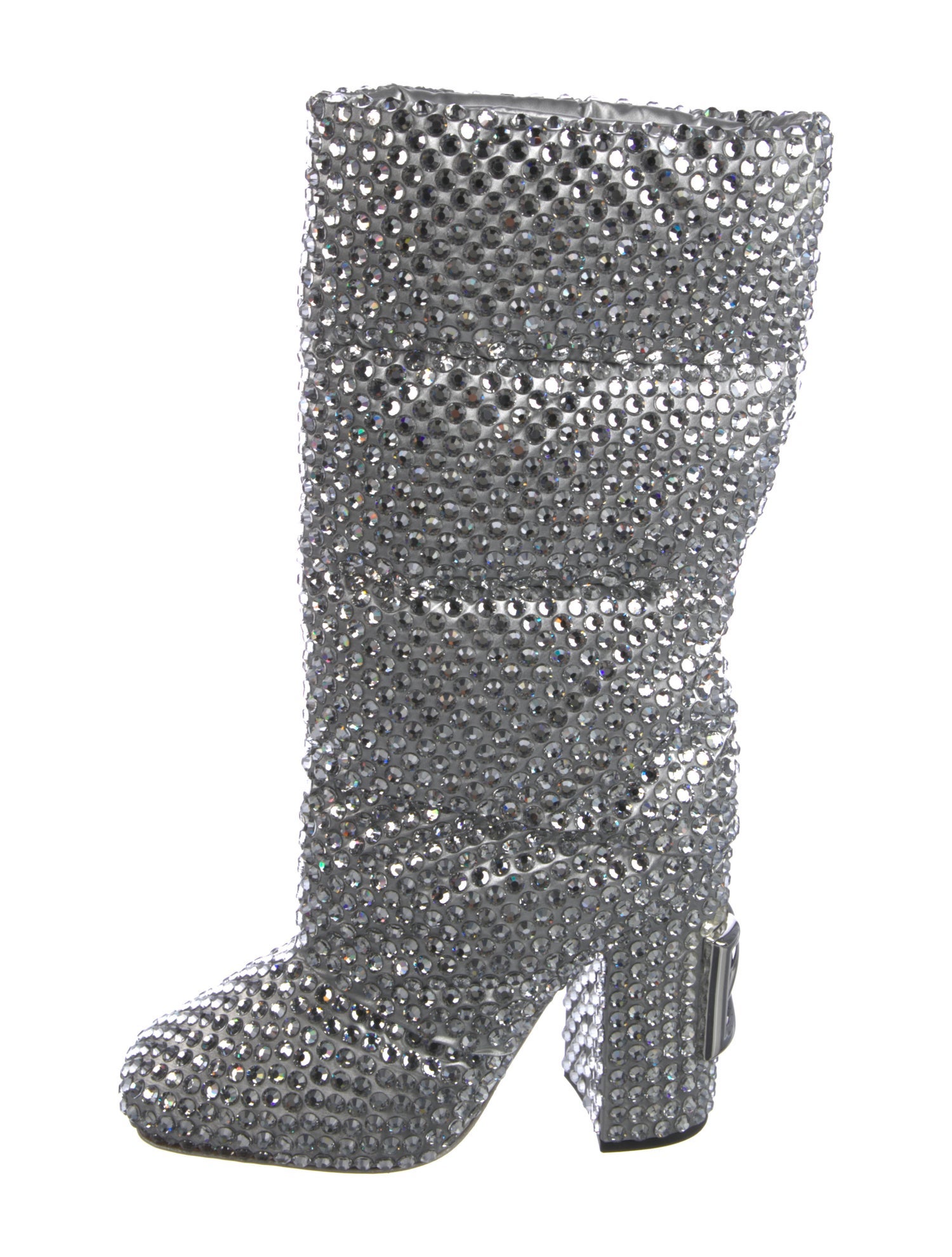Dolce & Gabbana Crystal Crystal Embellishments Boots