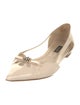 Dolce & Gabbana Leather Crystal Embellishments Ballet Flats