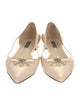Dolce & Gabbana Leather Crystal Embellishments Ballet Flats