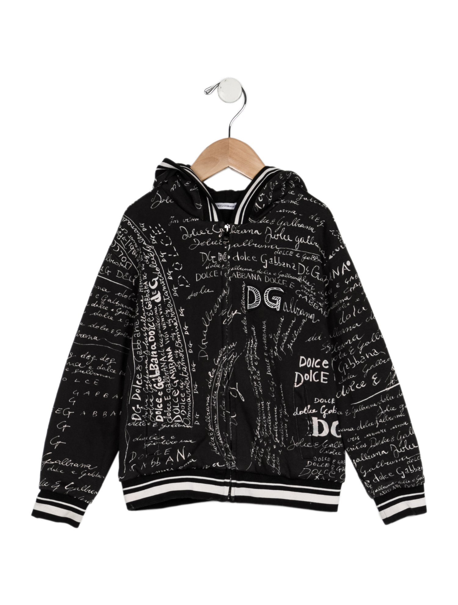 Dolce & Gabbana toddler boys' black and white jacket