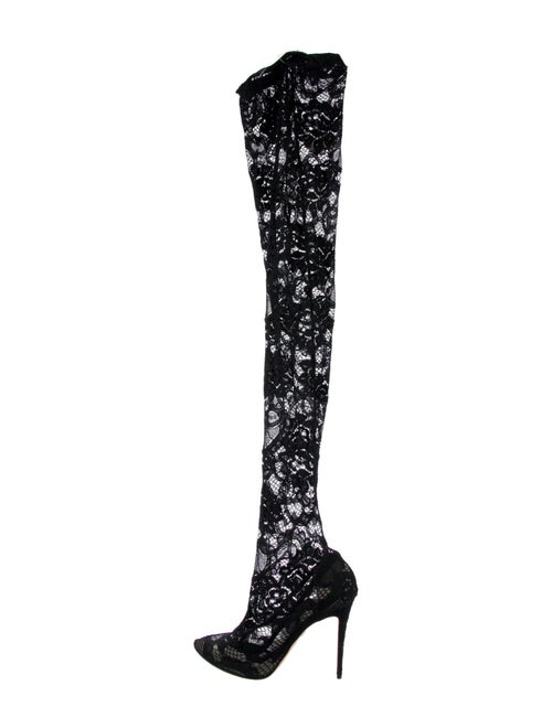 Dolce & Gabbana Lace Lace Pattern Sock Boots