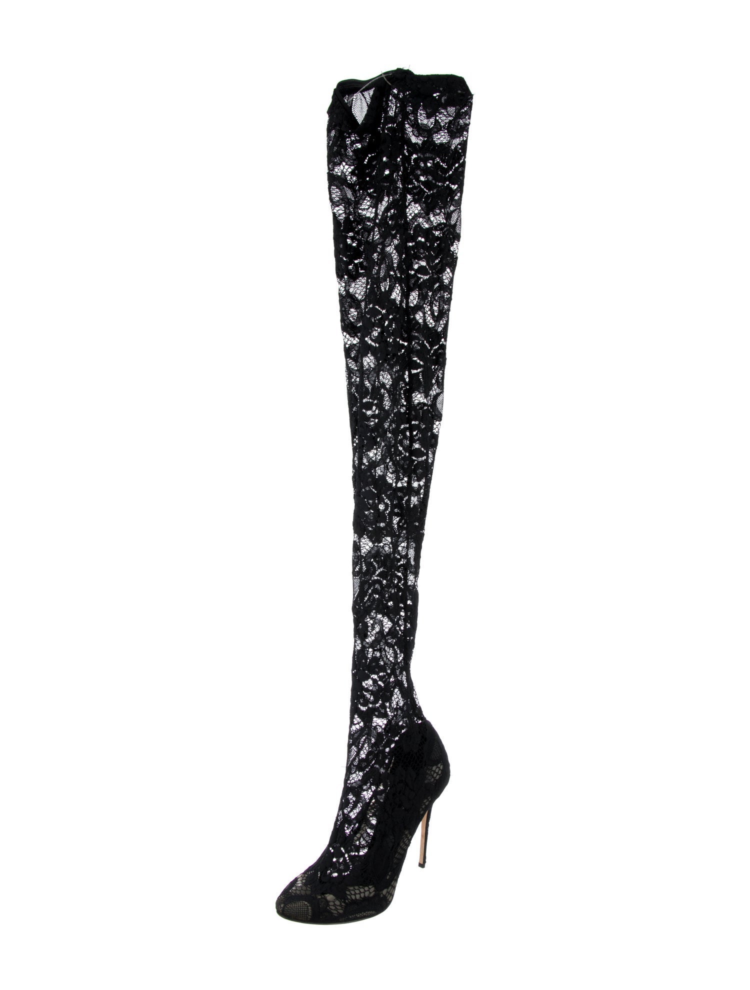 Dolce & Gabbana Lace Lace Pattern Sock Boots