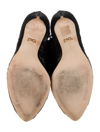Dolce & Gabbana Lace Lace Pattern Sock Boots