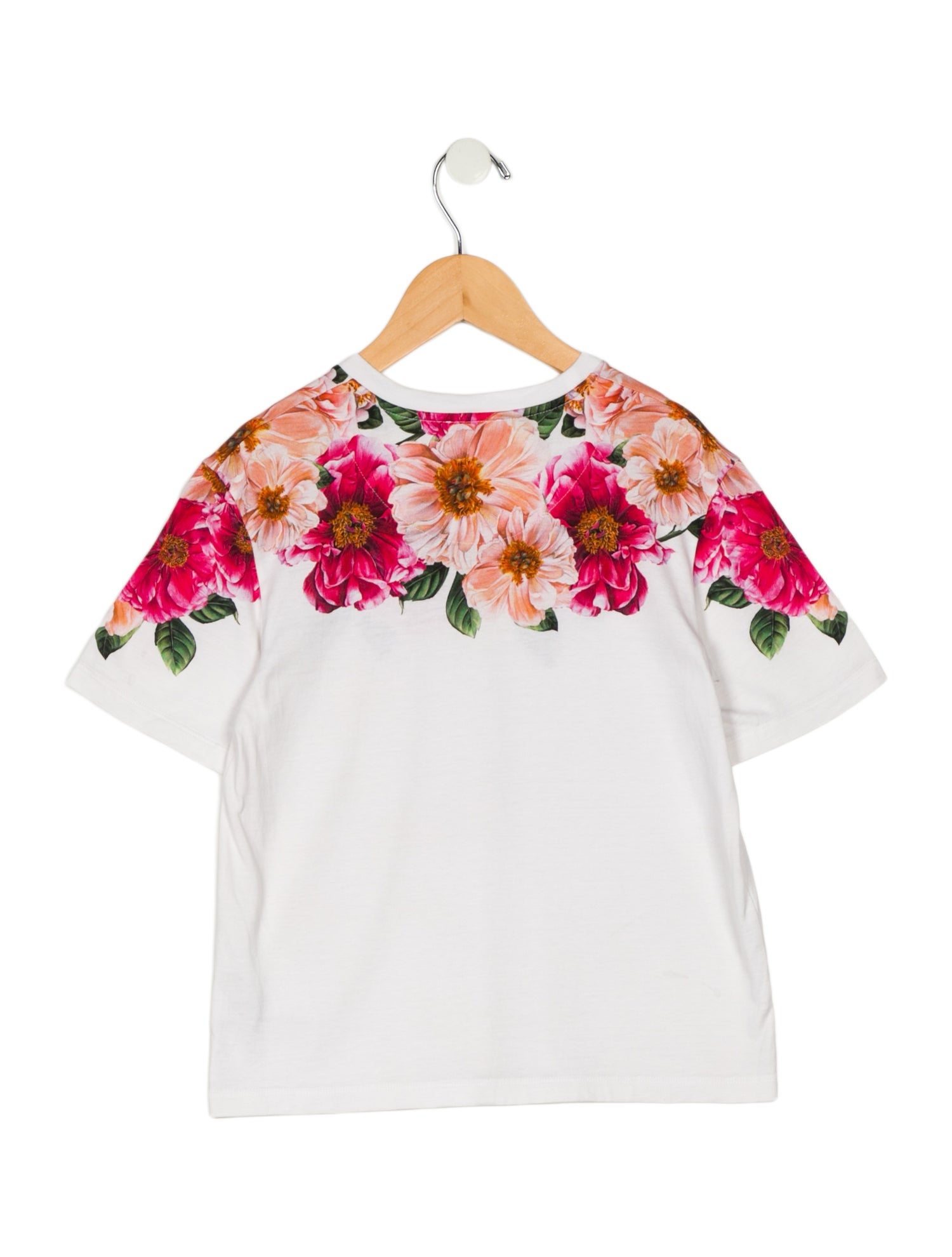 Dolce & Gabbana Girls white short sleeve top