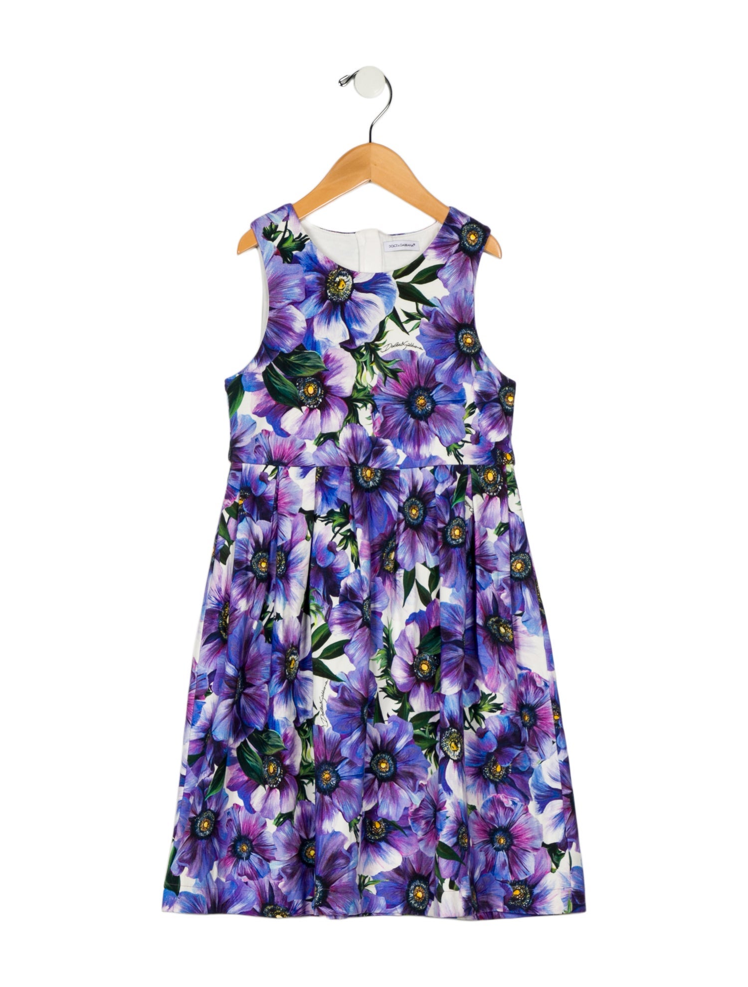 Dolce & Gabbana Girls floral print sleeveless dress