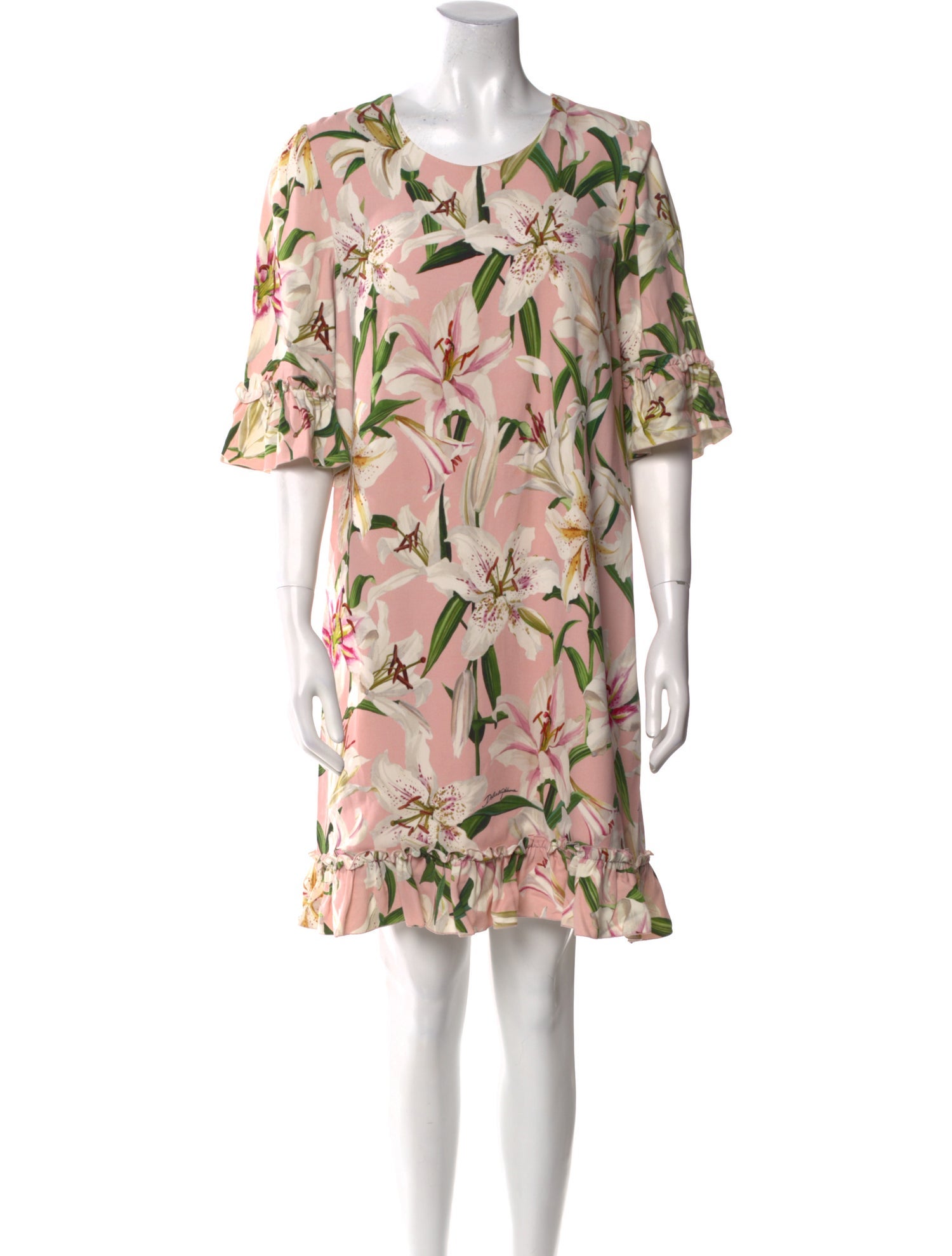 Dolce & Gabbana Floral Print Mini Dress