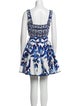 Dolce & Gabbana Printed Pleated Accents Skirt Set