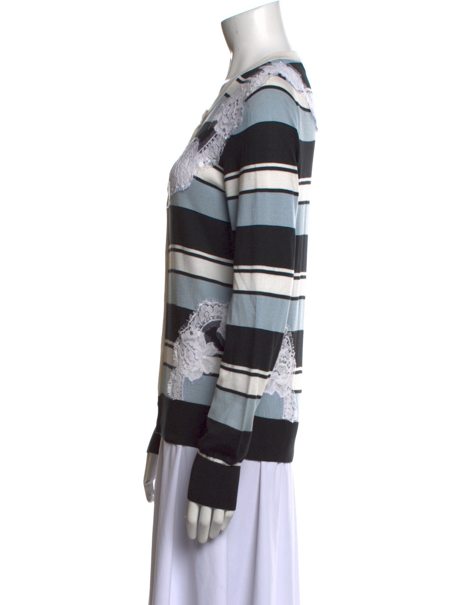 Dolce & Gabbana Silk Striped Sweater