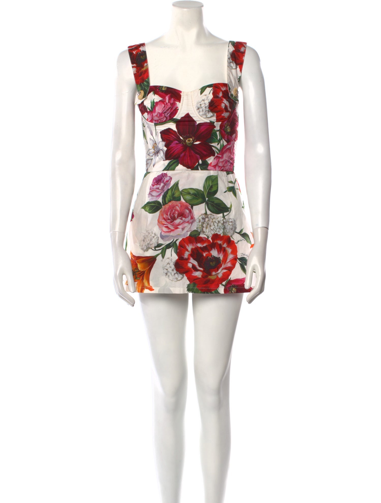 Dolce & Gabbana Floral Print Mini Dress