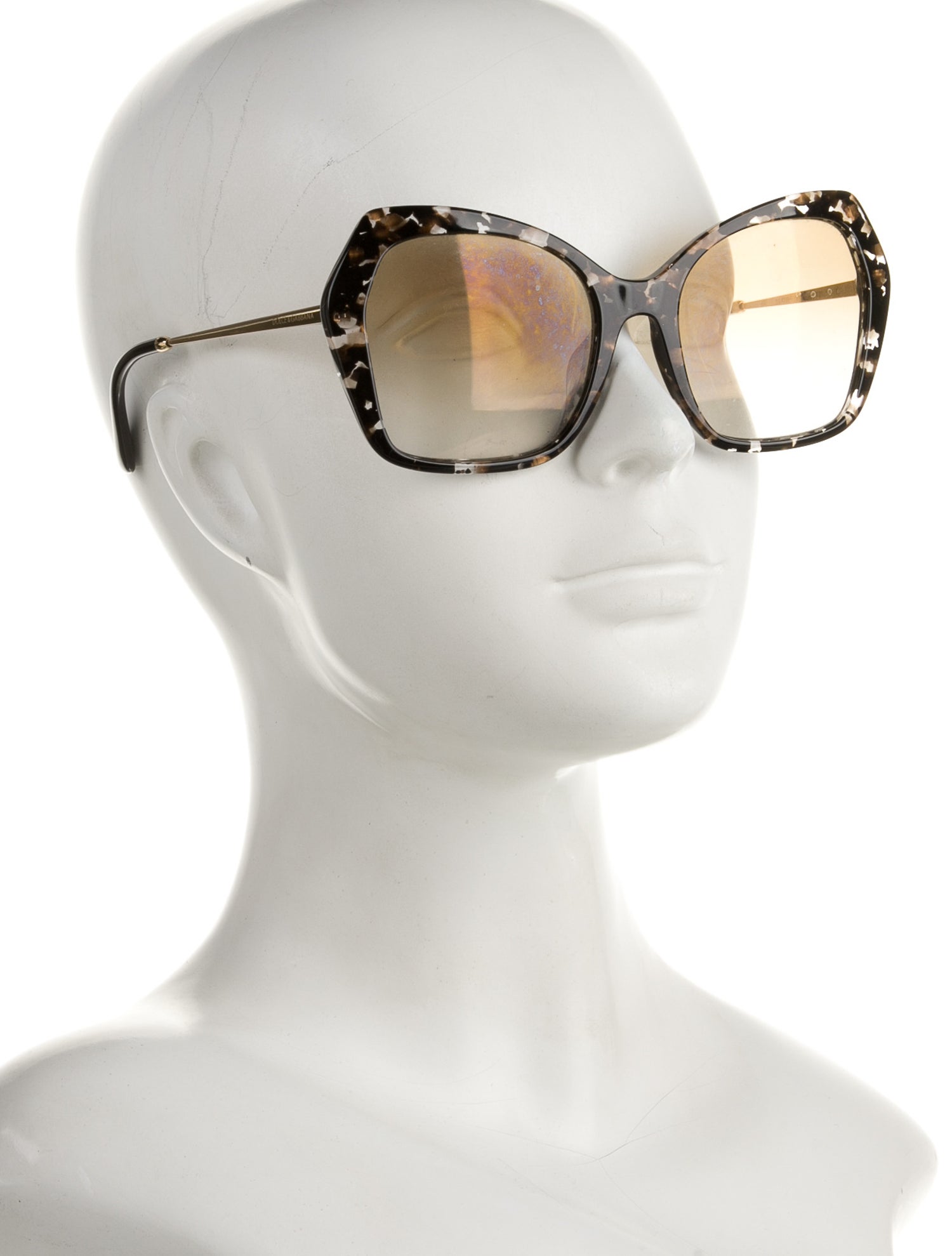 Dolce & Gabbana Oversize Gradient Sunglasses